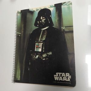 Star Wars 1977 Darth Vader Vintage Spiral Notebook